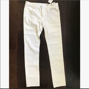 Uniqlo skinny fit tapered jeans white NWT